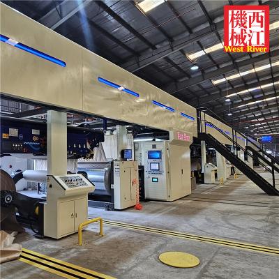 China WJ250 Series 5Ply Automatic Corrugated Cardboard Carton Box Production Line for sale