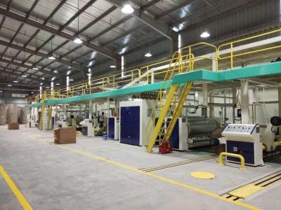 China Economy Type 5Ply Automatic Corrugated Cardboard Production Line for sale