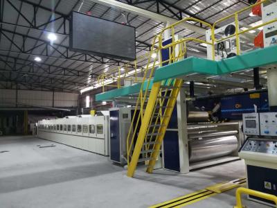 China Doubel Facer for Fully 3&5Ply Automatic Corrugated cardboard production line for sale