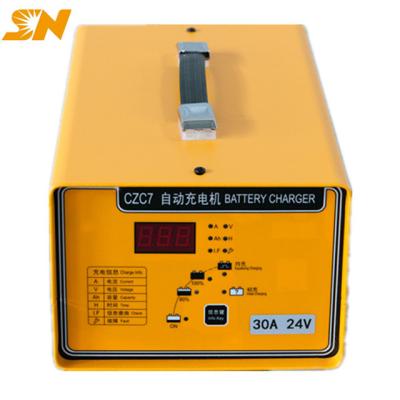 China Electric Car Charger Shineng CZC7 30A 72V Battery Charger DC DC Electric Vehicle Charger for EV Forklift Pallet Golf Cart AGV for sale