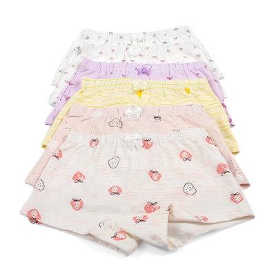 China Children Printing Lovely Girl's Boxer Panties Children's Underwear Cotton Breathable Shorts for sale