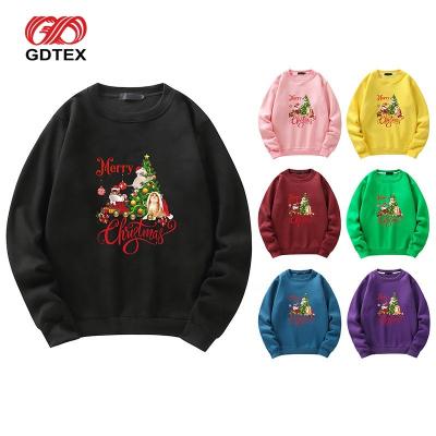 China SD002 Breathable Sweatshirt Clothes Unisex Custom Print Santa Christmas Hoodies Pullover Streetwear Women Men for sale