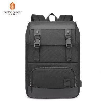 China Waterproof 2020 Arctic Casual Theft Hunter Mochila Custom Oxford Simple Business Bags Mens Waterproof Laptop Backpack With USB Charger for sale