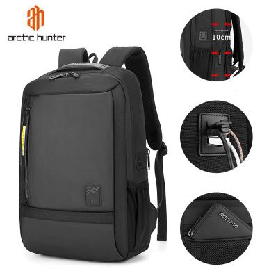 China With 2020 Wholesale Hot Selling Custom Made Amazon Arctic Hunter Anti USB Travel Flight Laptop USB Backpack 15.6 For Men for sale