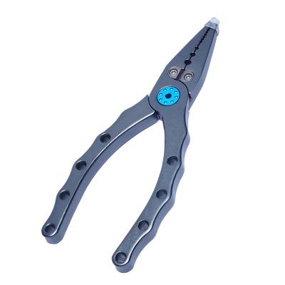 China Crochet Portable Lightweight Cutting Braided Line Pliers 100g Aluminum Pliers for sale