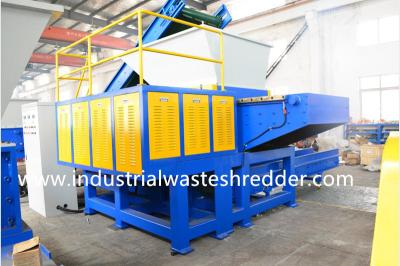 China Movable Feeding Hopper PU Foam Bale Single Shaft Shredder 1200x1200Mm for sale