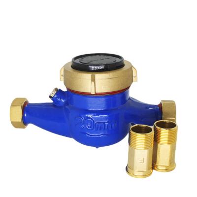 China Good Quality Water Meter China Water Meter Brass Body Vane Wheel Water Meter Brass Class B Easy To Maintain Water Meter For Household for sale