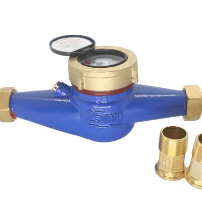 China High Performance Professional Made High Sensitivity Easy To Assemble Jet Water Meter Lxs-25E Multi Brass Water Meter for sale