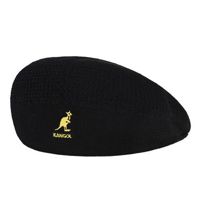 China Wholesale-Knitted Kangaroo British Hyun Image Net Autumn Female Winter Wool Beret Retro A Black Flat Hat Women Beret Female Hat for sale