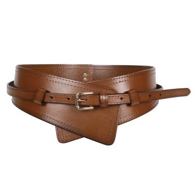 China All-matching women fashion belt high quality metal elastic ladies wide waistbands luxury belt for women for sale