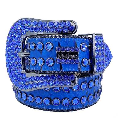 China High Quality Hot Sale JYB Shinning the Luxury Unisex BB Simon Belt Crystal Rhinestone Belts Men Women Diamond Studded Western Designer Leather for sale