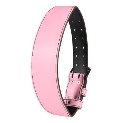 China Customized Durable Logo Leather Powerlifting Belt Weight Gym Fitness Belts Gym Fitness Lifting Belt for sale