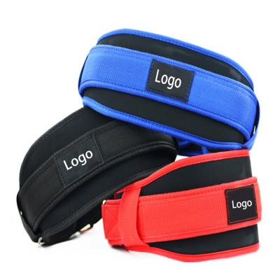 China Wholesale Durable Comfortable Weightlifting Belt Gym Power Training Waist Support Nylon Push Up Belt for sale