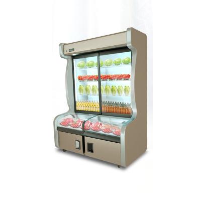 China Three-temperature Three-temperature Three-chamber Vertical Refrigerating And Freezing Machine Double Vertical Commercial Hotel Control Cabinet for sale