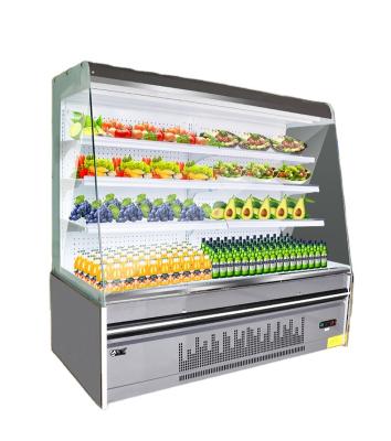 China Most Popular Single-temperature Multi-door Fruit Supermarket Air Curtain Cabinet for sale