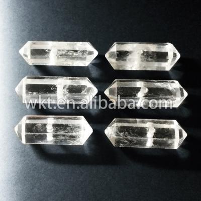 China WT-P520 Quartz Point Brass Wholesale Genuine Raw Crystal Stone For Jewelry Fashion Quartz Crystal Stone for sale