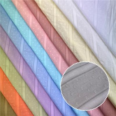 China Water Resistant Woven 100% Cotton Jacquard Straight Cotton Solid Dyed Fabric For Casual Vintage Shirts for sale