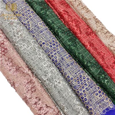 China Factory direct sales breathable evening dress wedding Tulle sequin fabric 2021 new fashion clothing textile fabric for sale