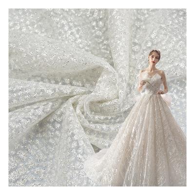 China New Wedding Dress Wedding Dress Mesh Dress Mesh Skirt Yarn Clothing Organic Gold-Spraying Trimming Fabric for sale