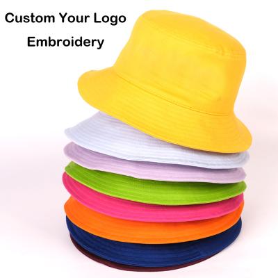 China Printed Picture or Embroidery Your Own Logo Custom Wholesale Bucket Hats for sale