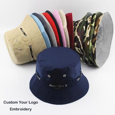 China News Design Fashion Promotional Custom Image Fisherman Hat Women's Double Sided Bucket Hat for sale