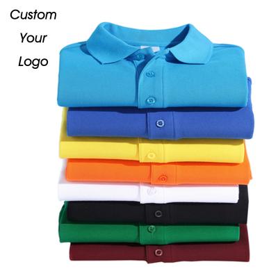 China Wholesale Cheap custom logo printPlain embroidery golf T-shirt Anti-wrinkle cotton polyester blank men's polo t-shirts 100% for sale