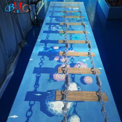 China Exhibition Center/Theme Park/Shopping Mall/Playground Exhibition Center/Theme Park/Soft Mall/Playground 2022 Interactive Soft Quality Best Projection Floor Games With Sensor Funny Walking 'Camera immersive and jump on the bridge for sale