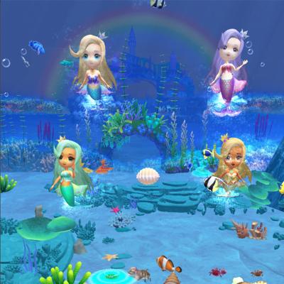 China Theme Park/Mall/Museum/Theme Park Exhibition Center/2022 Interactive Videos Mall/Museum Cartoon/Indoor Projector Games Exhibition Center Mermaid 3d Games For Kids for sale