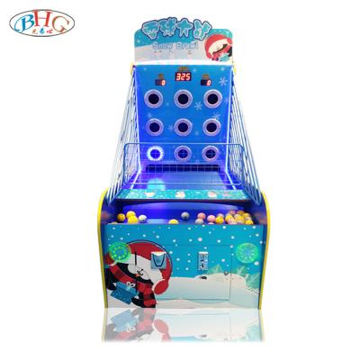 China Indoor Coin Operated Metal+Plastic Metal+Plastic Snow Brawl Shooting Ball Game Console For Kids Aim Shooting Game for sale