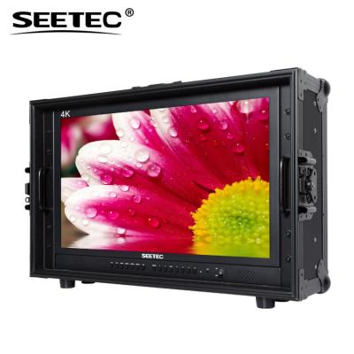 China 24 inch speaker SEETEC 4K238-9HSD-CO 3G-SDI ultraHD 4K cinema display hd monitor in flightcase for sale