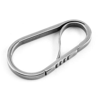 China General Industry Customized Outdoor Carabiner Hook Camping Titanium Head Free Marking Hook Clips for sale