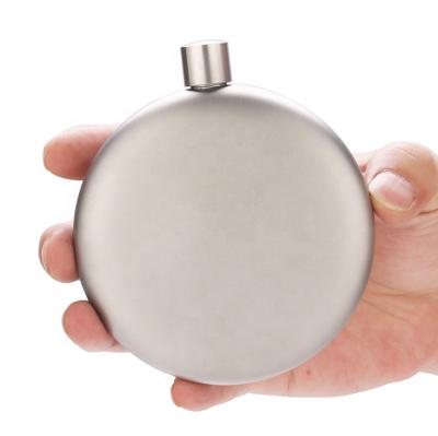 China 180ml viable cheap titanium hip flask wine liquor drink bottle with lid outdoor camping for sale