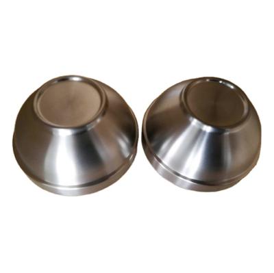 China Lightweight Customized Design Double-wall Bowls Travel Outdoor Kitchen Titanium Tableware Food Bowl for sale