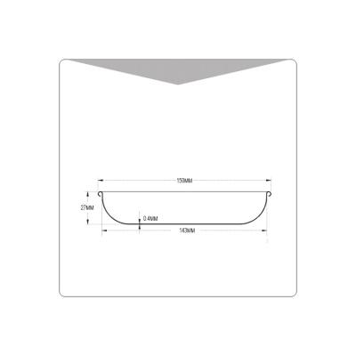 China Outdoor camping increasing displacement 15*2.7 cm round shaped dish dish outdoor camping BBQ tableware portable titanium dishes for sale