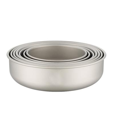 China Customized Outdoor Insulated Capacity Size Camping Rice Bowls Durable Titanium Picnic Hike Bowl for sale