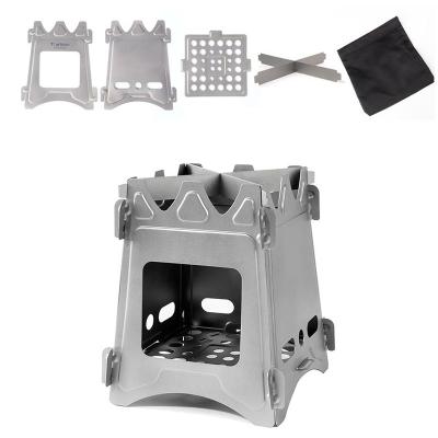 China Assembly Ultralight Easy Outdoor Picnic Stove Portable Titanium Camping Gas Stove For Travel Cooking for sale