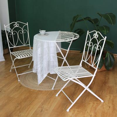 China wholesale E-coating Terrace Out Door Waterproof Rustproof Table And Chair Furniture Bistros Set For Patio Garden for sale