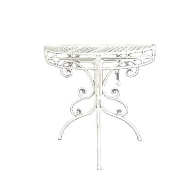 China Strong And Durable Round Tables Console Table Iron Half Home Furniture For Outdoor Garden Patio Fireplace for sale