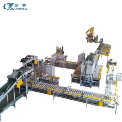 China JOLINMFG Fully Automatic Food Rice Bag Packaging Machine Robot Palletizer Line for sale