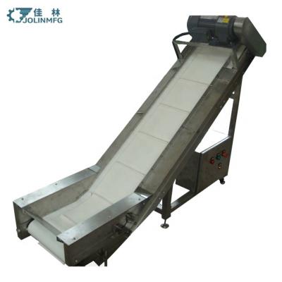 China JOLINMFG Food Grade PVC Belt Slope Conveyor Elevator with Food Grade PVC Belt with High Capacity for sale