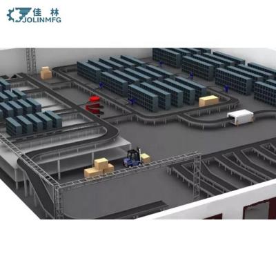 China JOLINMFG Warehouse Heat Resistant Product Unloading Sorting Conveyor Sorter with Scanning and Weighting System for sale