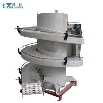 China JOLINMFG Carton Case Spiral Elevator Antirust Vertical Conveyor Lift Machine Flexible Screw Conveyor for sale