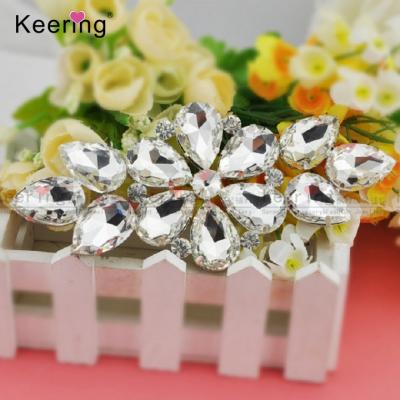 China Flatback Rhinestone Embellishment Crystal Fancy Stone Chain Setting For Dress Rhinestone Decoration For Dress for sale