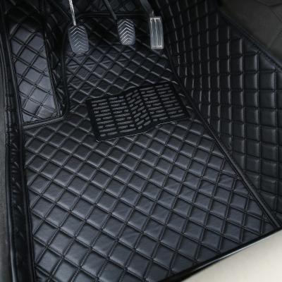 China Customized Full Set 5d All Weather Leather Car Universal Leather Mats for sale