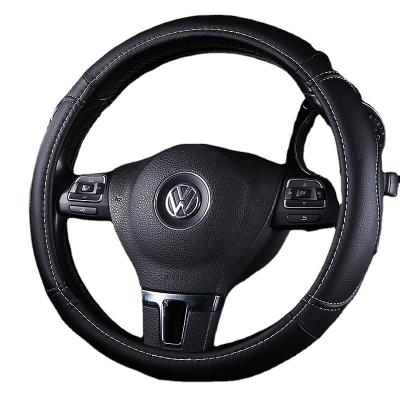 China Genuine Leather Auto Covers Case Universal Sports Car Steering Wheel Cover Steeing-Wheel Covers for sale