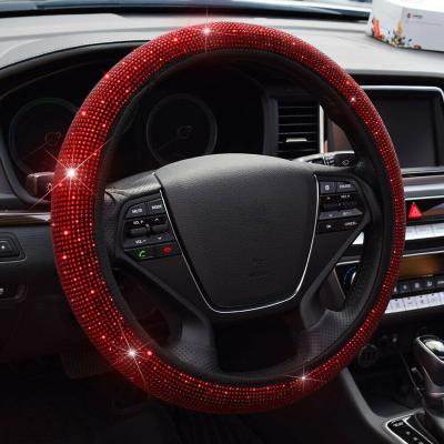 China Luxury Super Luxury Car Carbon Leather Fiber Steering Wheel Cover for sale