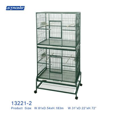 China Large viable luxury metal flight cage birdcage for sale 13221-2 for sale