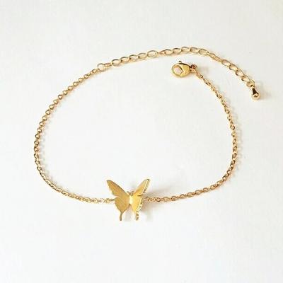 China CLASSIC 2021 Hot Sale Fashion Summer Women Anklet Gold Plated Anklet Bracelet Butterfly Anklet For Women for sale