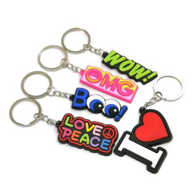 China Factory New Arrival Sc Cartoon PVP Fashionable Cute Material Key Chain Environmental Friendly Animal Subject Grocery Grip Set For Men Women for sale