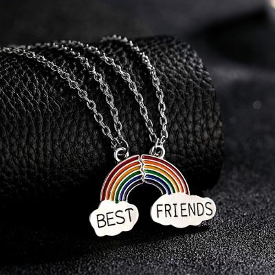 China Best Friends High Quality Fashionable Rainbow BOHEMIA Necklace Pendant Necklace For Women for sale